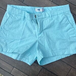 Chino shorts - pretty turquoise color.